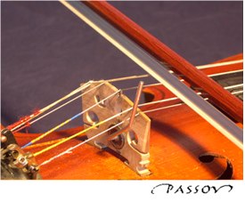 Chord viola bridge up: normal playing