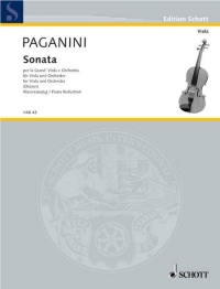 Paganini played the viola. Buy Paganini sheet music. Paganini, Sonata per la Grand' Viola and orchestra.