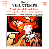 Henri Vieuxtemps CD: Music for Viola and piano